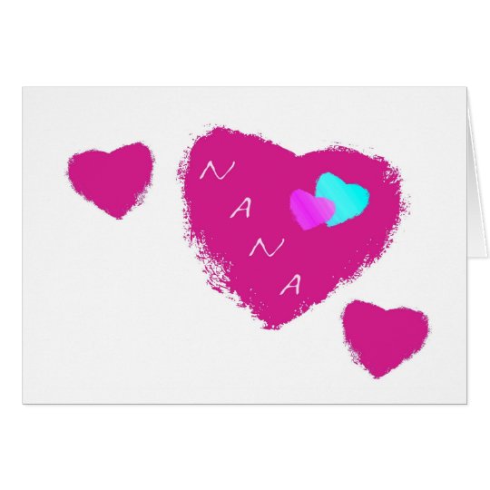 Nana Hearts Card