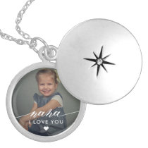 Nana I love You Elegant Photo Locket Necklace