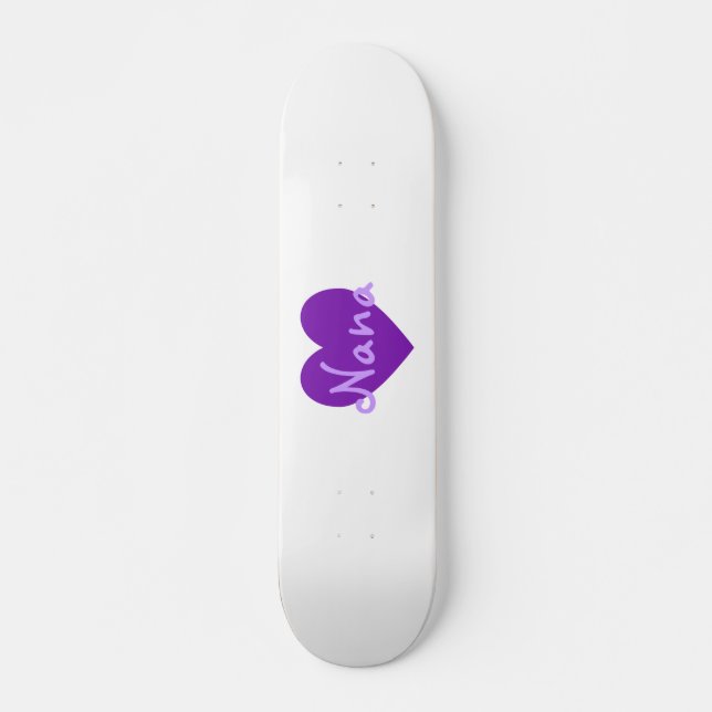 Nana in Purple Skateboard Deck (Front)