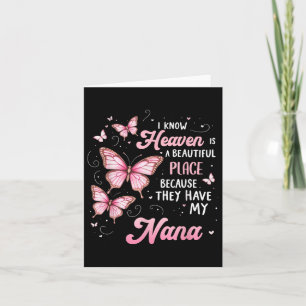 Nana Is My Guardian Angel In Heaven Memorial Day Card