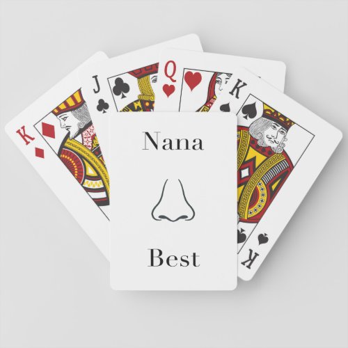 Nana Knows Best Funny Pun Classic Playing Cards