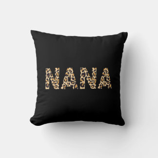 Nana Leopard For Women Grandma Mother's Day Christ Throw Pillow