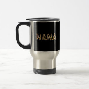 Nana Leopard For Women Grandma Mother's Day Christ Travel Mug