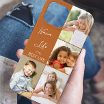 Nana Life is the Best Life 4 Photo Collage Brown iPhone 13 Pro Max Case<br><div class="desc">Custom photo iPhone case for nana (or edit for someone else) with 4 of your favorite pictures. The photo template is set up to display your pics in vertical portrait and square instagram formats. The nana quote reads "Nana Life is the Best Life" which you can edit for someone else...</div>