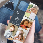 Nana Life is the Best Life 4 Photo Collage Slate iPhone 13 Pro Max Case<br><div class="desc">Custom photo iPhone case for nana (or edit for someone else) with 4 of your favorite pictures. The photo template is set up to display your pics in vertical portrait and square instagram formats. The nana quote reads "Nana Life is the Best Life" which you can edit for someone else...</div>