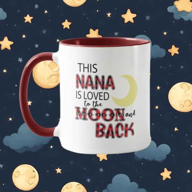 Nana love moon words mug