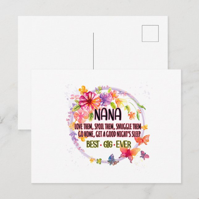 Nana Love Them Spoil Them Snuggle Them Postcard (Front/Back)