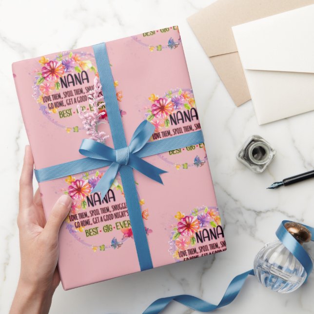 Nana Love Them Spoil Them Snuggle Them Wrapping Paper (Gifting)