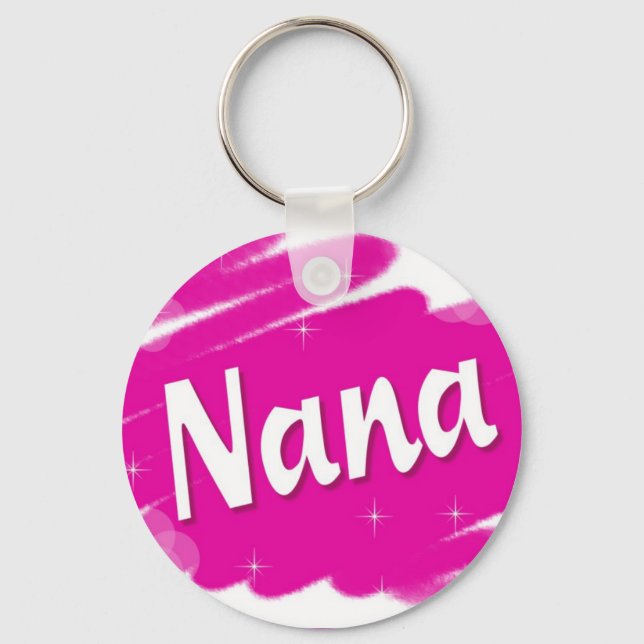 Nana Loves Pink Keychain (Front)
