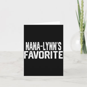 Nana-lynn’s Favorite Funny Grandparent Granhild Vi Card