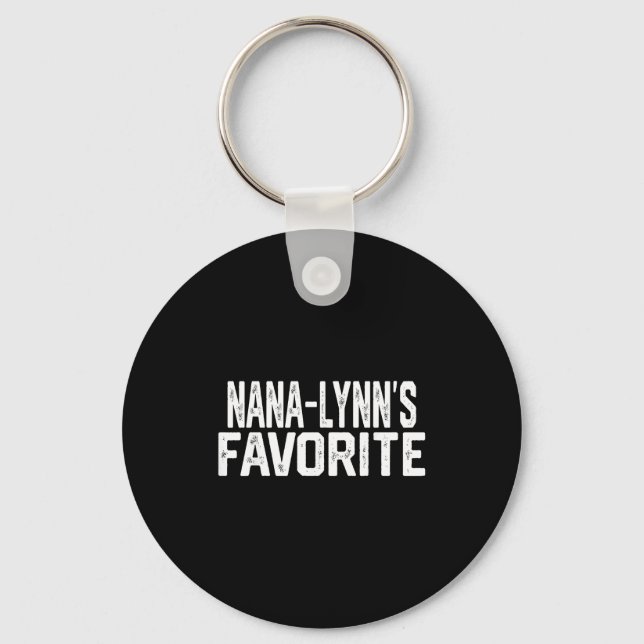 Nana-lynn’s Favorite Funny Grandparent Granhild Vi Keychain (Front)