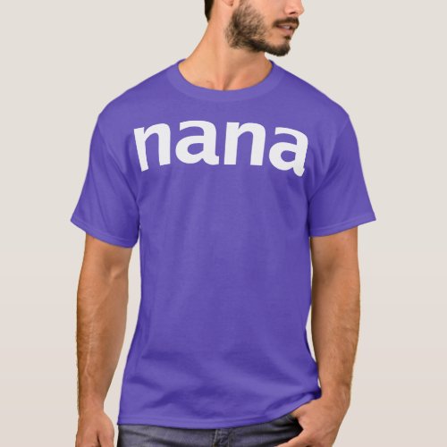 Nana Minimal Typography T_Shirt