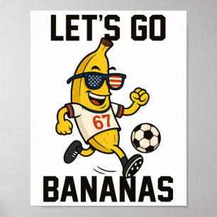 Nana Number 67 Soccer Player Kicking Ll Usa Flag G Poster