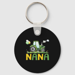 Nana Of The Birthday Boy Tractor Farm Truck Matchi Keychain