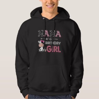 Nana of The Birthday Girl Farm Cow Grandma Matchin Hoodie