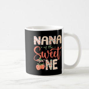 Nana of The Sweet One Peach 1st Birthday Girl Coffee Mug
