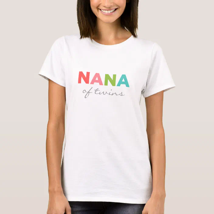 Personalized Nana of Twins Twin Nana Gift Twin Nana