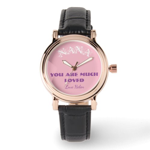 Nana Personalized Name Gift For Grandma Watch