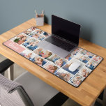 Nana Photo Collage Grid Pink White Grandkids Gift Desk Mat<br><div class="desc">Celebrate the cherished bond between grandma and her grandkids with our heartfelt "Nana" Photo Grid Design. This unique and thoughtful gift captures the essence of love and family in a beautiful pink and white color scheme. The design features a grid formation showcasing several photos, each holding special memories shared between...</div>
