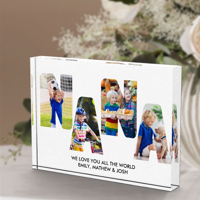 NANA Photo Collage Letters Picture Block (Creator Uploaded)