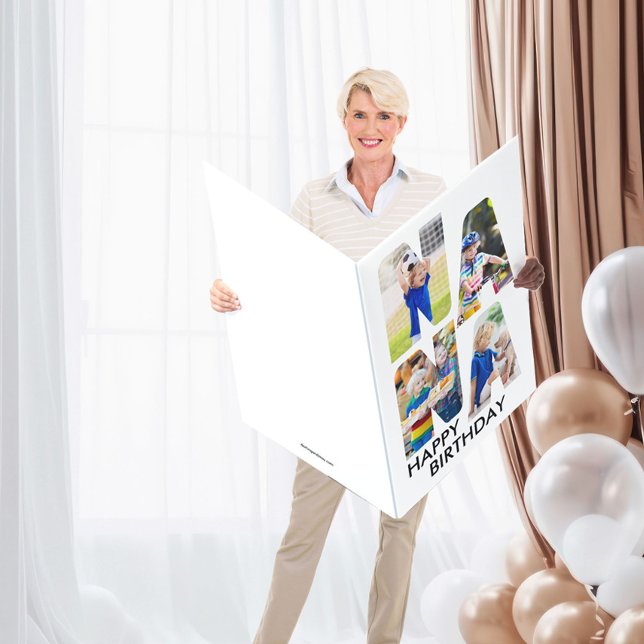 NANA Photo Letter Collage Giant Birthday Card (Creator Uploaded)