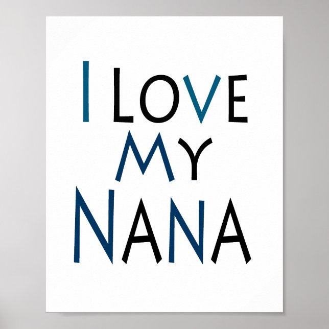Nana Poster (blue) (standard picture frame size) (Front)
