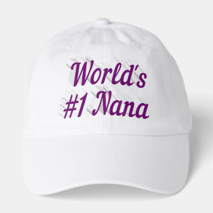 Nana purple text hat