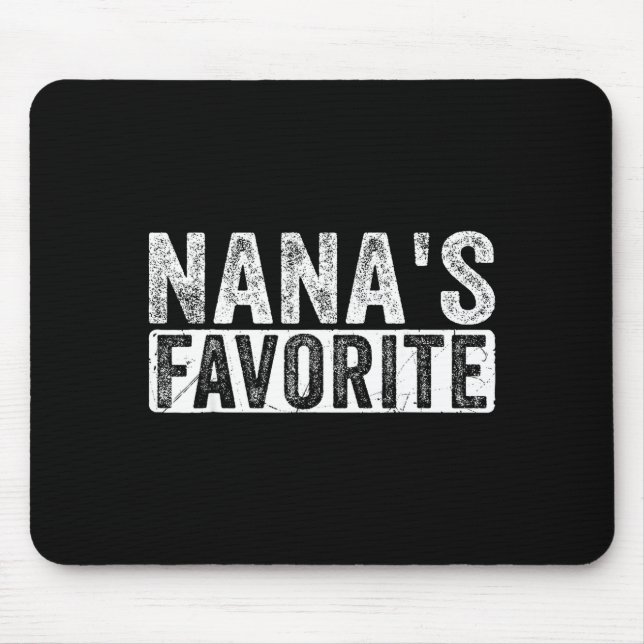 Nana’s Favorite Cute Family Granhild Quote Proud G Mouse Pad (Front)