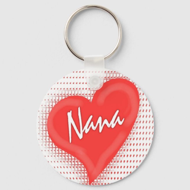Nana`s Heart Keychain (Front)
