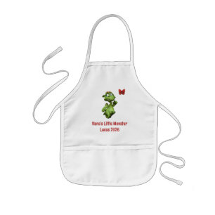 Nana’s Little Monster Custom Name Family Art Kids' Apron