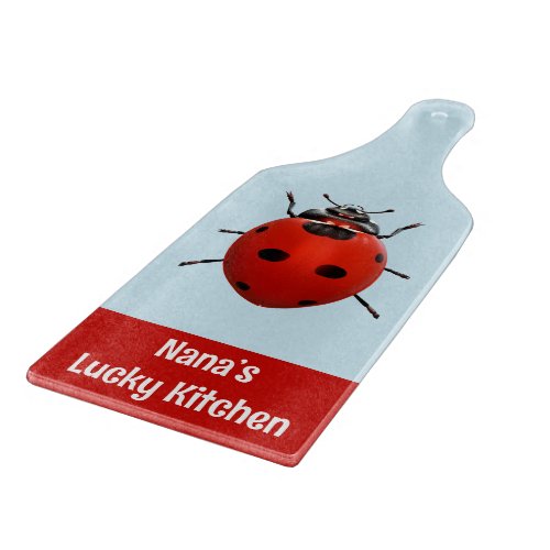Nana’s Lucky Kitchen Ladybug Cutting Board
