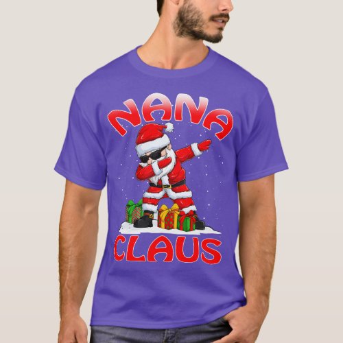 Nana Santa Claus Christmas Matching Costume T_Shirt