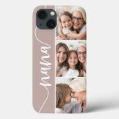 Nana Script Grandma Photo Collage Case-Mate iPhone Case (Back)