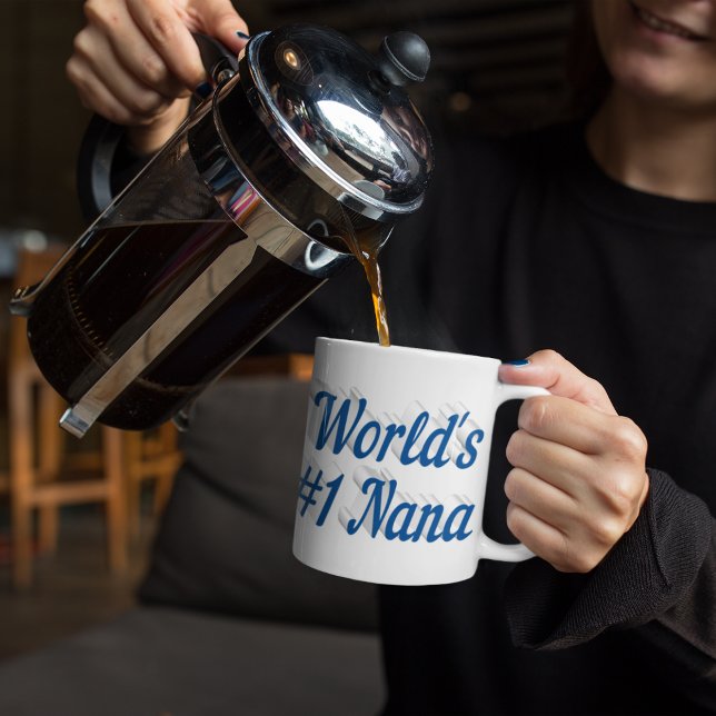 Nana sea blue half text giant coffee mug (Creator Uploaded)