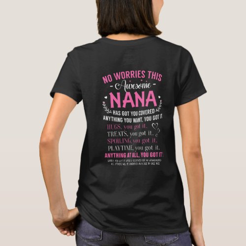 Nana shirt gift for mom funny shirt for grandma