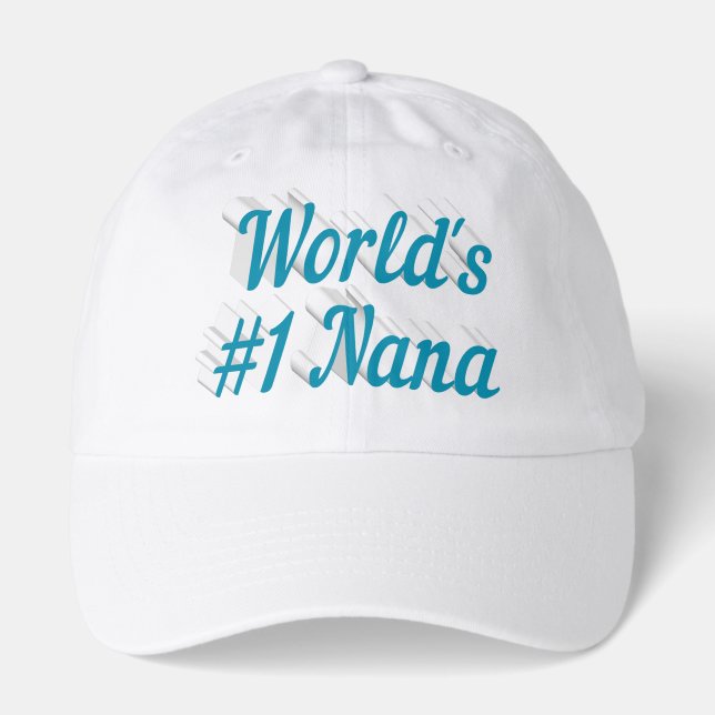 Nana sky blue text hat (Front)