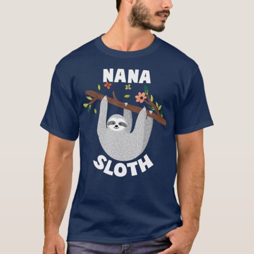 Nana Sloth Matching Family  For Menwomen T_Shirt