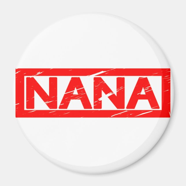 Nana Stamp Magnet (Front)