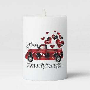 Nana Sweethearts Truck Mike Vivian Lily Christian Pillar Candle