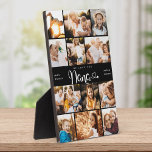 Nana We Love you Hearts DIY Modern Photo Collage Plaque<br><div class="desc">We love you Nana! Cute, modern custom family photo collage plaque to show grandma how much she's loved. We love this hand lettered script design with heart flourishes, making this a heartfelt keepsake gift for a beloved grandparent. Personalize with 12 favorite pictures and your personal message and names. Available in...</div>