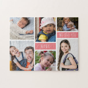 Nana We Love You Photo Collage Jigsaw Puzzle