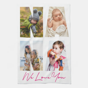 Nana We Love You Photo Collage Keepsake   Kitchen Towel