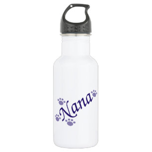 Nana With Paws Water Bottle