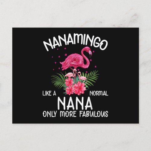 Nanamingo Like A Normal Nana Flamingo Lover Grandm Postcard