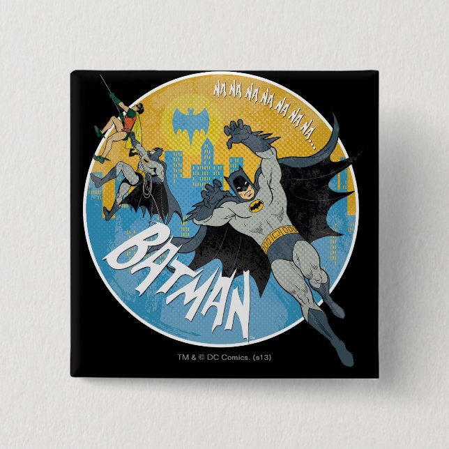 NANANANANANA Batman Icon Pinback Button (Front)