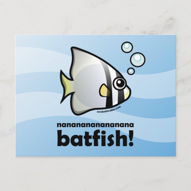 nananananananana Batfish! Postcard (Front)