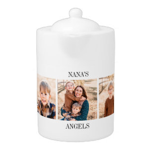 Nana's Angels Multi-Photo Collage Teapot