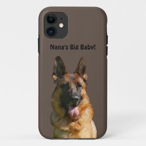 Nanas Big Baby German Shepherd Phone Case