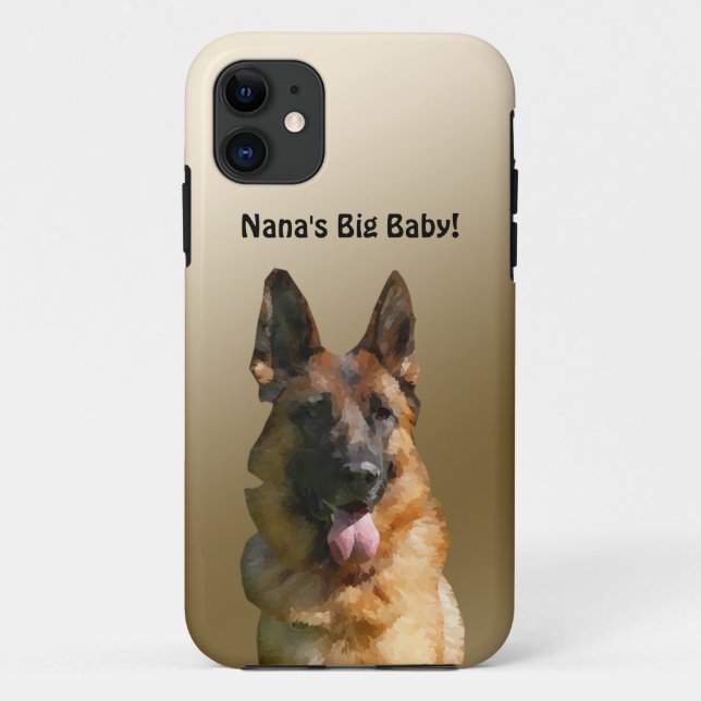 Nana's Big Baby German Shepherd Phone Case (Back)