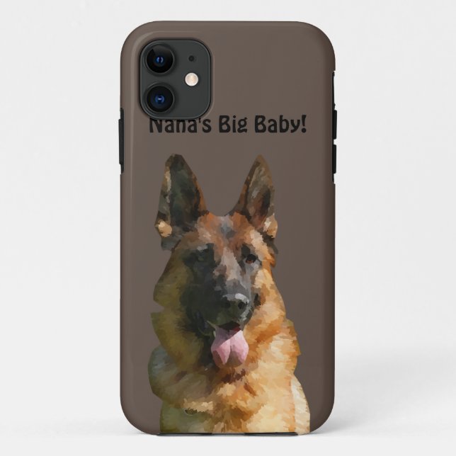 Nana's Big Baby German Shepherd Phone Case (Back)